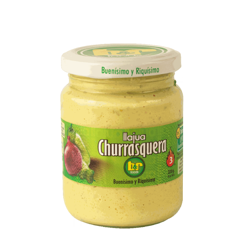 B&amp;R Llajua Churrasquera / Steak Hot Sauce, 7.7 oz. (220 g.) Jar