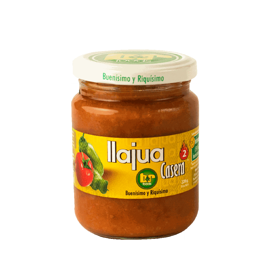 B&amp;R Foods™ Llajua Casera Ahumada / Smoked Homemade Hot Sauce, 7.7 oz. (220 g.) Jar